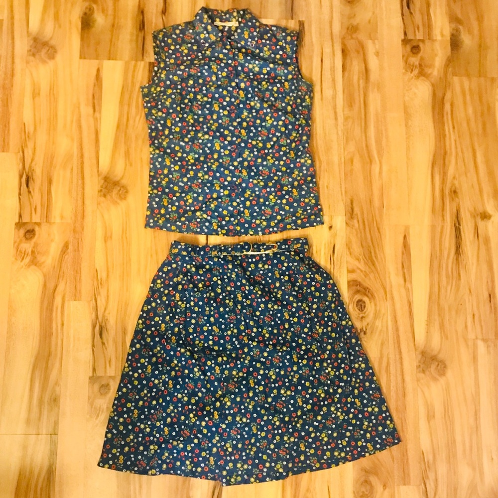 Vintage Saks Fifth Avenue Matching Skort & Top